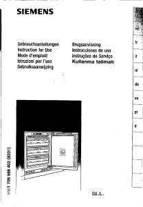 Kullanım kılavuzu Siemens GU12L440NE Dondurucu