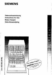 Handleiding Siemens SE55A630EU Vaatwasser