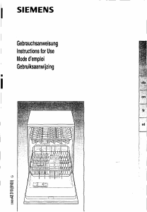 Handleiding Siemens SE24438FF Vaatwasser