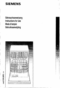 Handleiding Siemens SE25236FF Vaatwasser