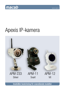 Bruksanvisning Apexis APM-12 IP Kamera