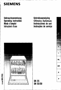 Handleiding Siemens SN55320CD Vaatwasser