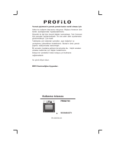 Kullanım kılavuzu Profilo FRMA700 Fırın