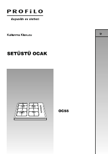 Kullanım kılavuzu Profilo OC55 Ocak