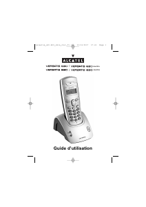 Mode d’emploi Alcatel Versatis 830 Téléphone sans fil