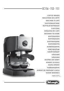 Kullanım kılavuzu DeLonghi EC156.B Kahve makinesi