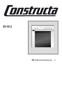 Bedienungsanleitung Constructa CH10152 Herd