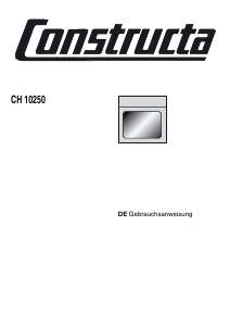 Bedienungsanleitung Constructa CH10250 Herd