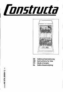 Mode d’emploi Constructa CP430S2 Lave-vaisselle