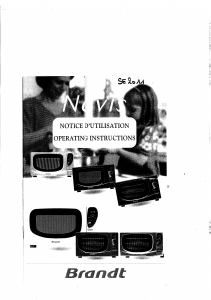 Mode d’emploi Brandt SE3111E Micro-onde