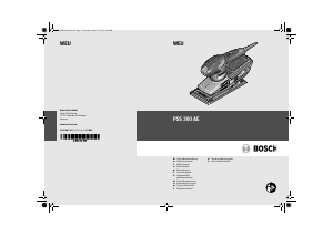 Bruksanvisning Bosch PSS 300 AE Planslip