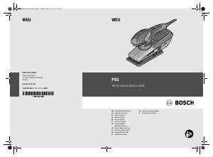 Manual Bosch PSS 250 AE Lixadeira vibratória