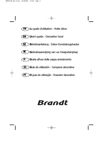Handleiding Brandt AD546BE1 Afzuigkap