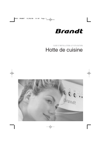 Mode d’emploi Brandt AC500WF1 Hotte aspirante