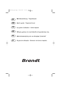 Manual Brandt AD539WE1 Cooker Hood