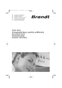 Handleiding Brandt AD769BE1 Afzuigkap
