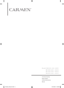 Handleiding Carmen EB0500 Elektrische deken