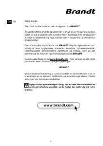 Brugsanvisning Brandt MM1010B Mikroovn