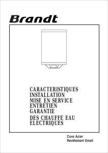 Mode d’emploi Brandt BRE-200 Chaudière