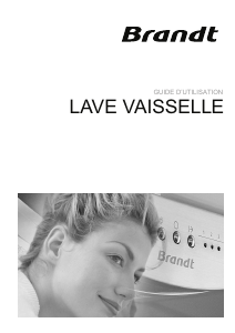 Mode d’emploi Brandt VY805XE1 Lave-vaisselle
