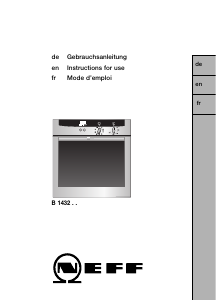 Manual Neff B1432N0EU Oven
