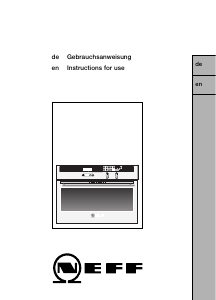Manual Neff B1771A2 Oven