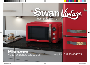 Bruksanvisning Swan SM22030GN Mikrovågsugn