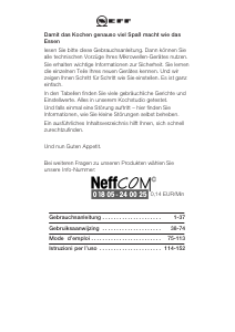 Használati útmutató Neff H5474W0 Mikrohullámú sütő