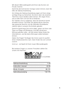 Bruksanvisning Neff H5950W0 Mikrovågsugn