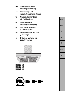 Mode d’emploi Neff D8722N0 Hotte aspirante