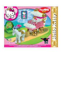 Manual de uso PlayBIG Bloxx set 800057044 Hello Kitty Coche de caballos