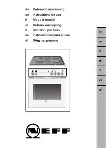 Mode d’emploi Neff E1320S0 Cuisinière