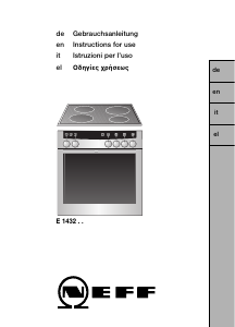 Handleiding Neff E1432W0 Fornuis