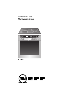 Bedienungsanleitung Neff E1952N1 Herd