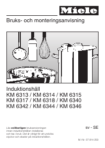 Bruksanvisning Miele KM 6344 Häll