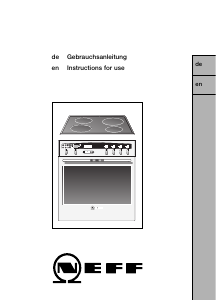 Bedienungsanleitung Neff E1663J2 Herd