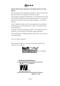 Használati útmutató Neff E4462N0 Tűzhely