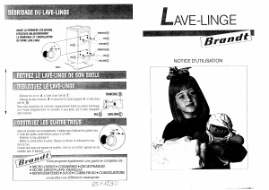 Mode d’emploi Brandt LMA43 Lave-linge