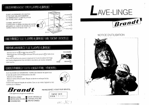 Mode d’emploi Brandt THI850 Lave-linge