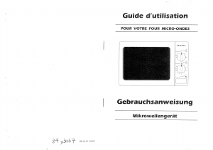 Mode d’emploi Brandt MW171WCH1 Micro-onde