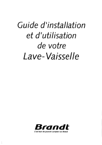 Mode d’emploi Brandt LI405X Lave-vaisselle