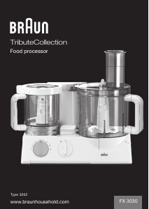 Manual Braun FX 3030 Food Processor