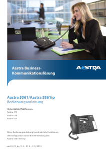 Bedienungsanleitung Aastra 5361 Telefon