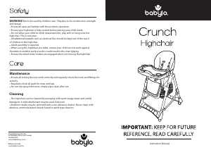 Bruksanvisning Babylo Crunch Barnmatstol