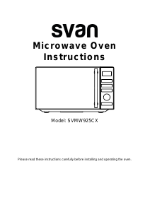 Manual Svan SVMW925CX Microwave