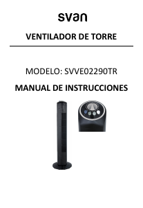 Manual de uso Svan SVVE02290TR Ventilador