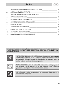 Manual de uso Smeg CS19RW-6 Cocina