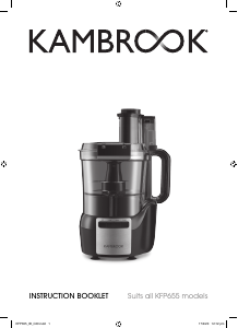 Bruksanvisning Kambrook KFP655 Snap & Seal Matberedare