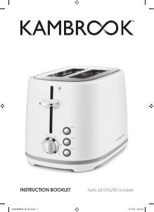 Handleiding Kambrook KTA290CHR Broodrooster