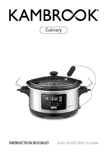 Bruksanvisning Kambrook KSC655 Temp Control Slow cooker